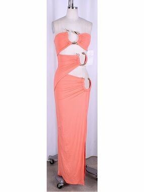 Snake Trim Maxi Dress